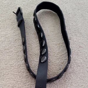 L.A.M.B. Leather Belt, Size Large, 47" with Dot Accents